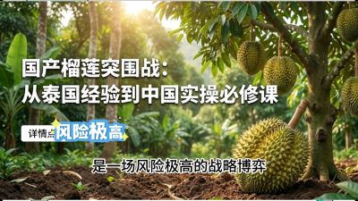 第一节：榴莲突围战：选址决策指南，告别赌运气，用硬指标圈定&ldquo;优生，课程：《国产榴莲突围战：从泰国经验到中国实操的8堂必修课（高阶实战版）》